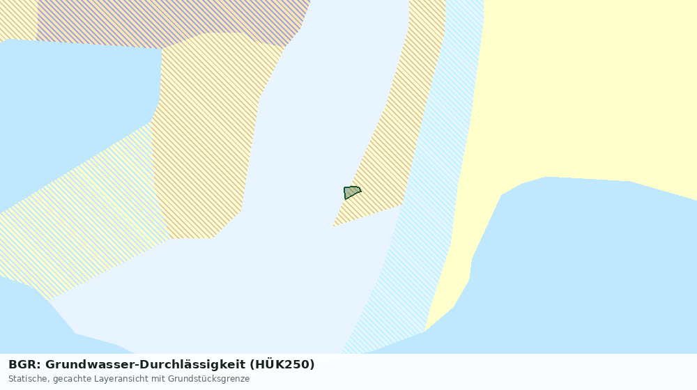 Statische Kartenansicht: BGR: Grundwasser-Durchlässigkeit (HÜK250)