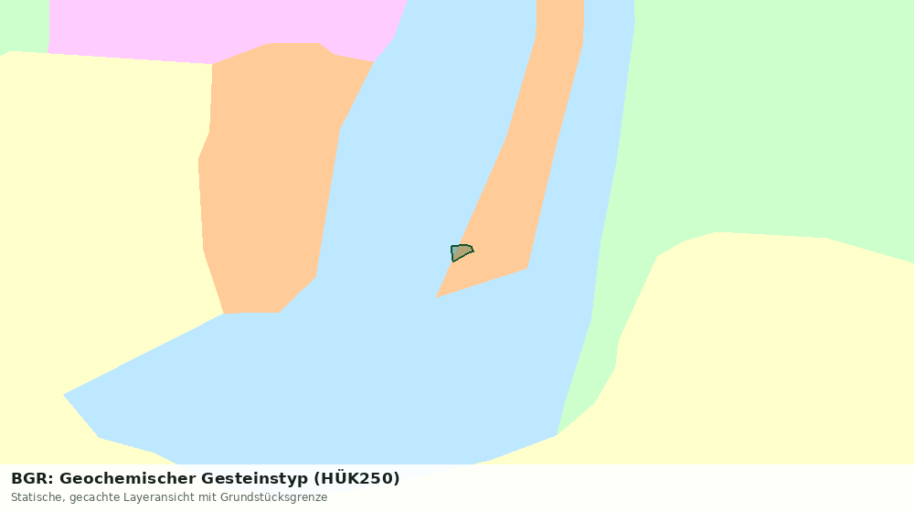 Statische Kartenansicht: BGR: Geochemischer Gesteinstyp (HÜK250)