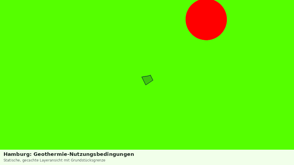 Statische Kartenansicht: Hamburg: Geothermie-Nutzungsbedingungen