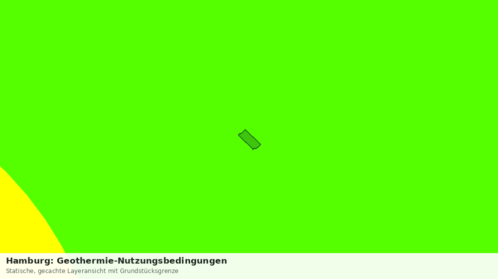 Statische Kartenansicht: Hamburg: Geothermie-Nutzungsbedingungen