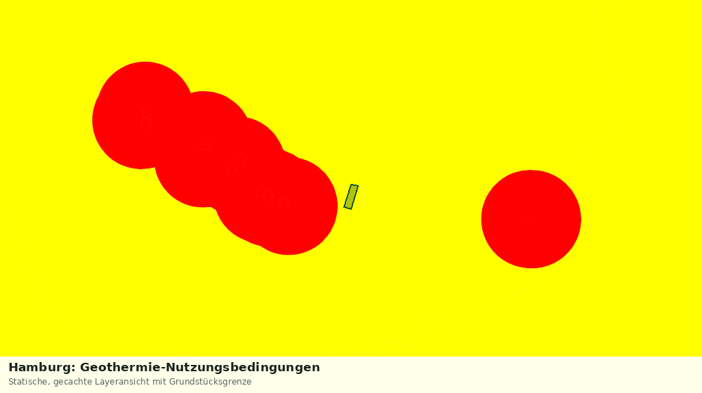 Statische Kartenansicht: Hamburg: Geothermie-Nutzungsbedingungen
