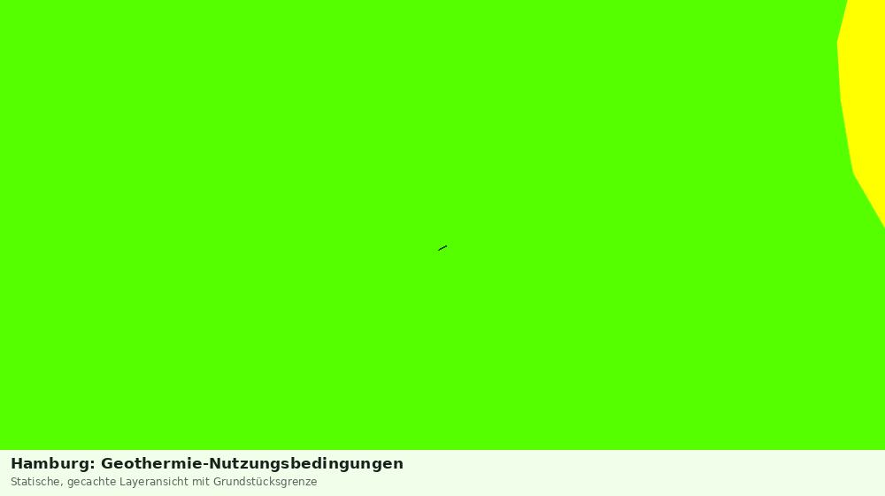 Statische Kartenansicht: Hamburg: Geothermie-Nutzungsbedingungen