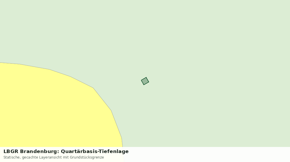 Statische Kartenansicht: LBGR Brandenburg: Quartärbasis-Tiefenlage