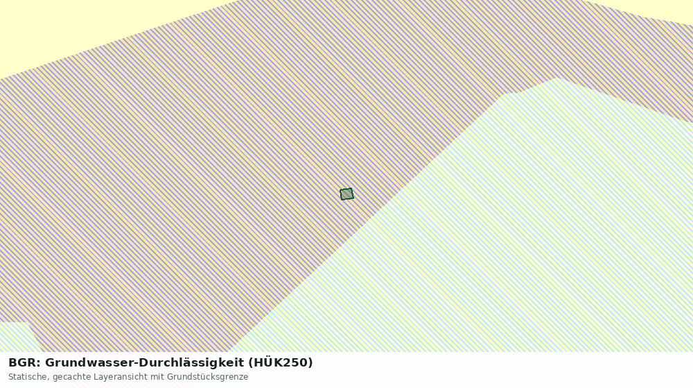 Statische Kartenansicht: BGR: Grundwasser-Durchlässigkeit (HÜK250)