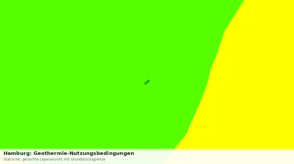 Statische Kartenansicht: Hamburg: Geothermie-Nutzungsbedingungen