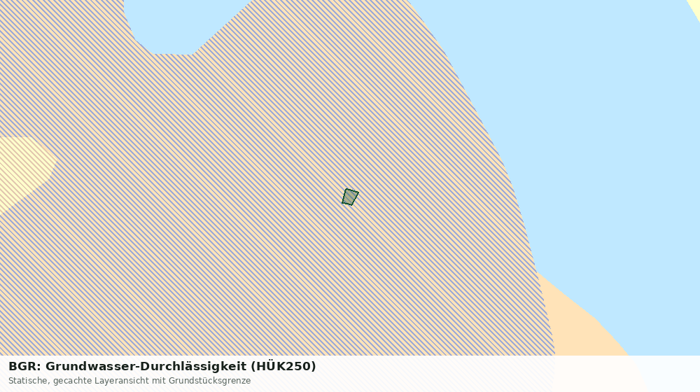 Statische Kartenansicht: BGR: Grundwasser-Durchlässigkeit (HÜK250)
