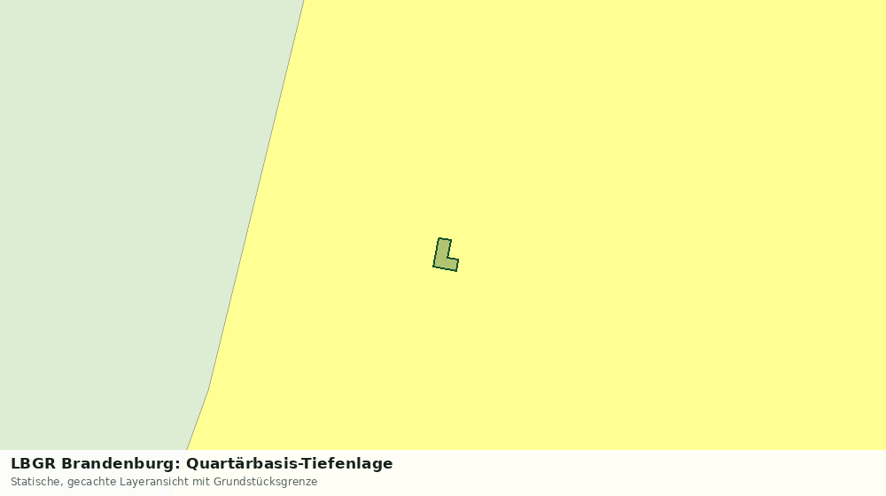 Statische Kartenansicht: LBGR Brandenburg: Quartärbasis-Tiefenlage