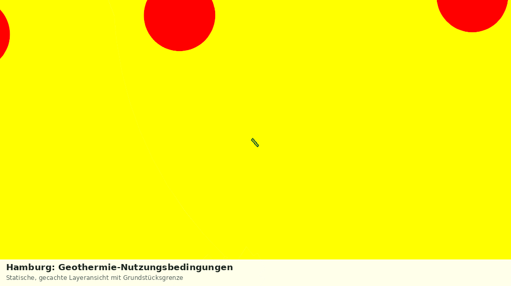 Statische Kartenansicht: Hamburg: Geothermie-Nutzungsbedingungen