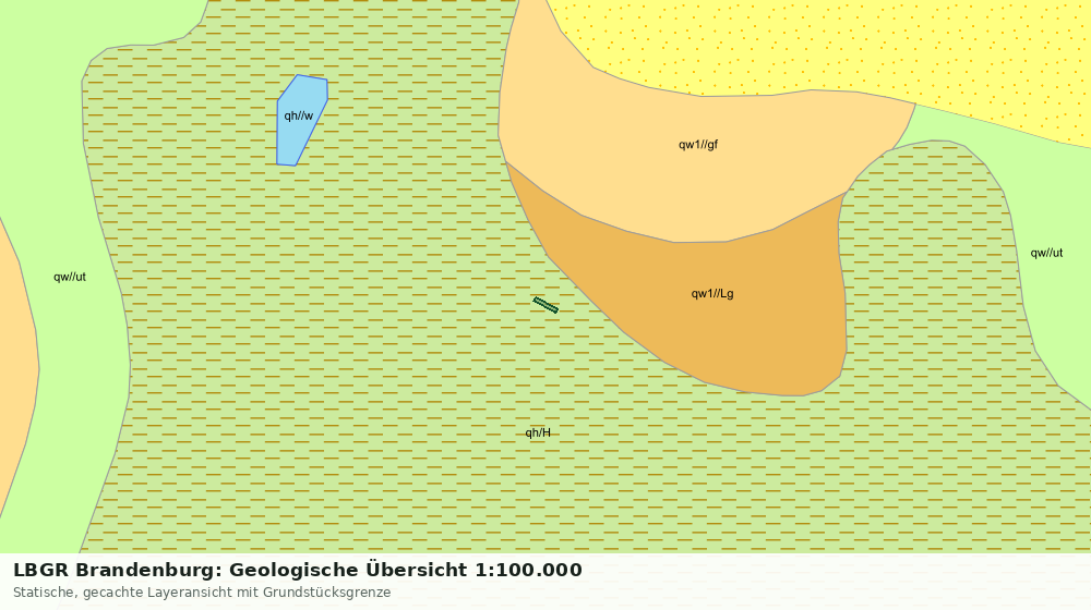 Statische Kartenansicht: LBGR Brandenburg: Geologische Übersicht 1:100.000