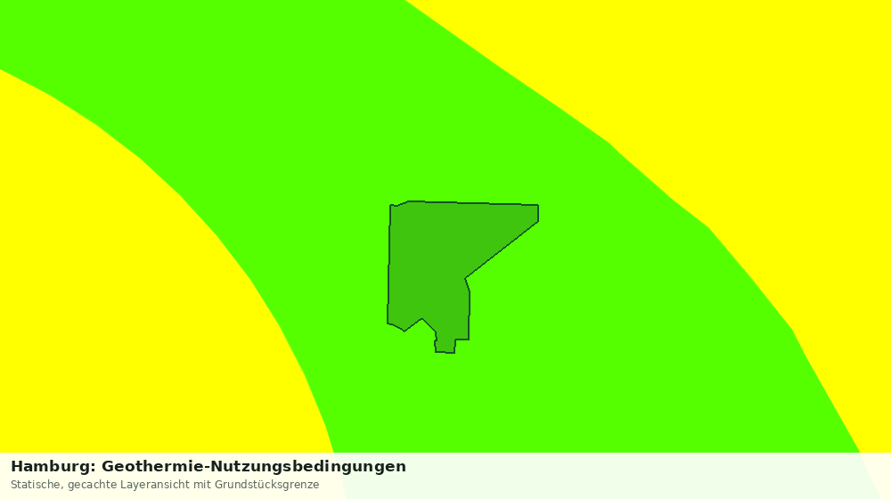 Statische Kartenansicht: Hamburg: Geothermie-Nutzungsbedingungen
