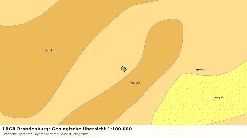 Statische Kartenansicht: LBGR Brandenburg: Geologische Übersicht 1:100.000