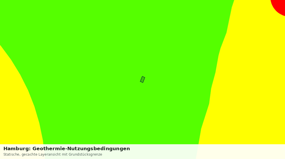 Statische Kartenansicht: Hamburg: Geothermie-Nutzungsbedingungen