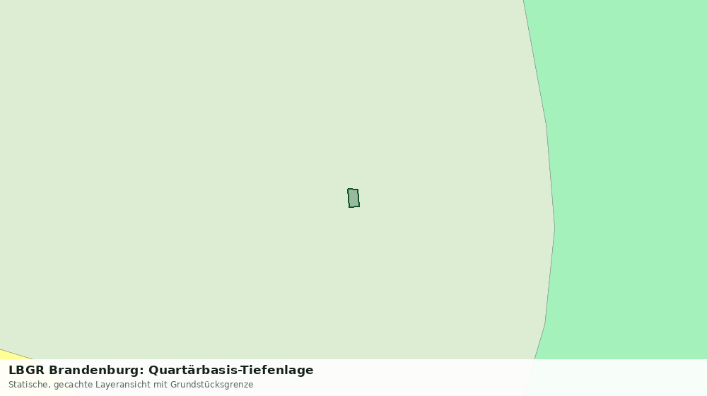 Statische Kartenansicht: LBGR Brandenburg: Quartärbasis-Tiefenlage