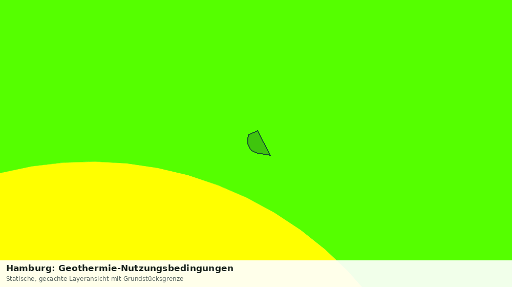 Statische Kartenansicht: Hamburg: Geothermie-Nutzungsbedingungen