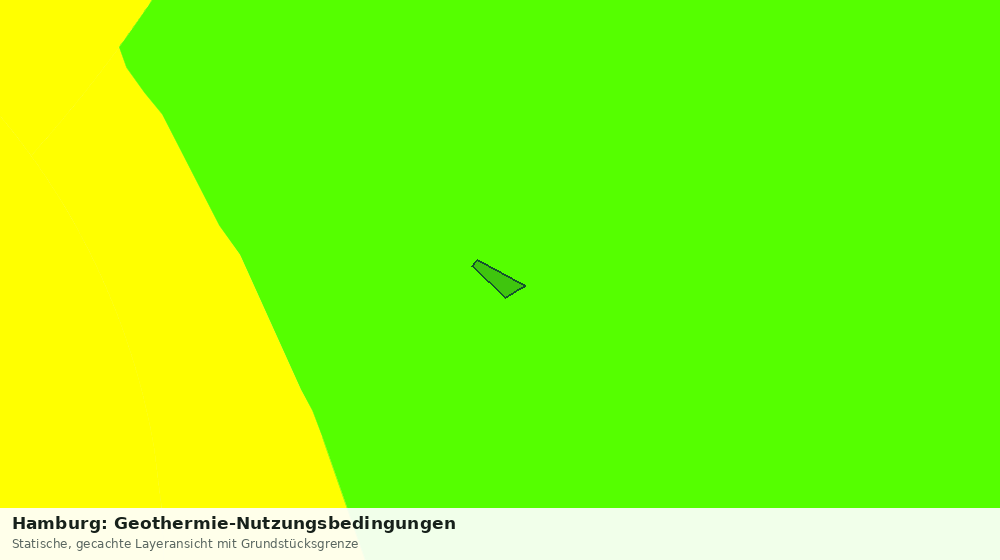 Statische Kartenansicht: Hamburg: Geothermie-Nutzungsbedingungen