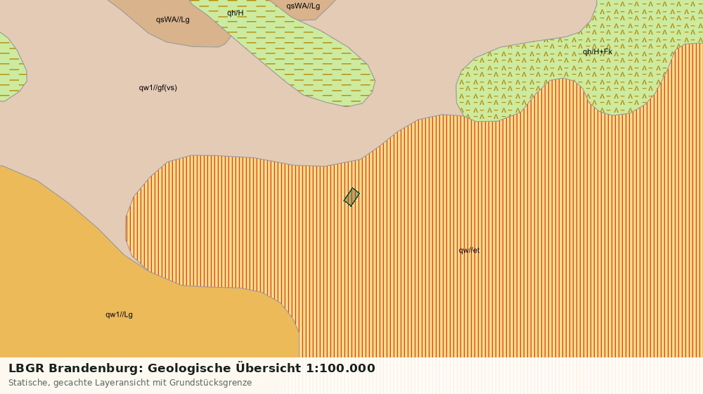 Statische Kartenansicht: LBGR Brandenburg: Geologische Übersicht 1:100.000