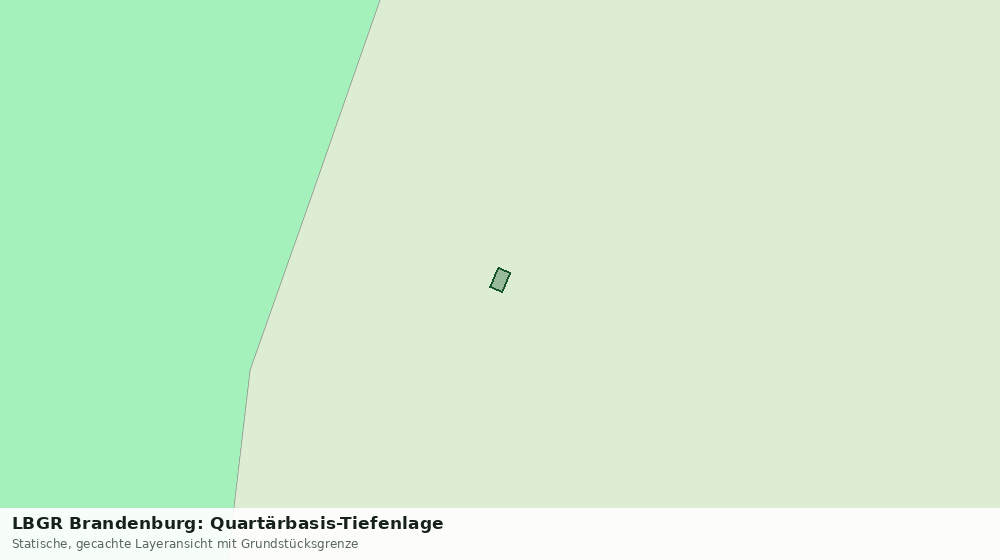 Statische Kartenansicht: LBGR Brandenburg: Quartärbasis-Tiefenlage