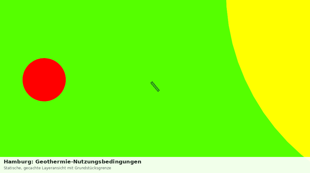 Statische Kartenansicht: Hamburg: Geothermie-Nutzungsbedingungen