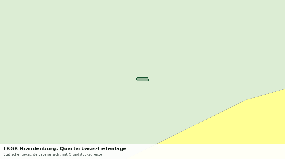 Statische Kartenansicht: LBGR Brandenburg: Quartärbasis-Tiefenlage