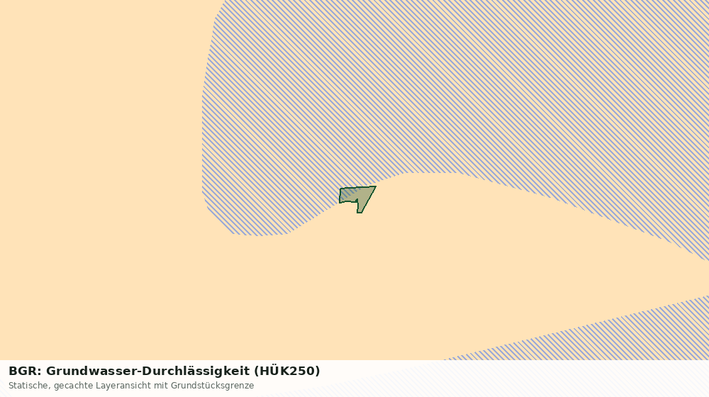 Statische Kartenansicht: BGR: Grundwasser-Durchlässigkeit (HÜK250)