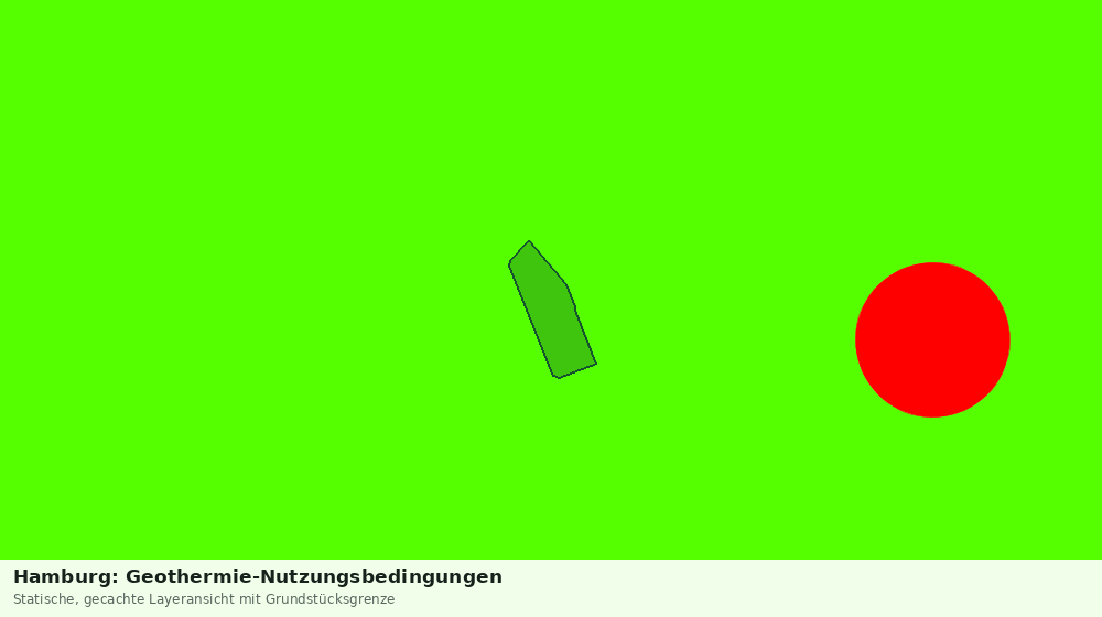 Statische Kartenansicht: Hamburg: Geothermie-Nutzungsbedingungen