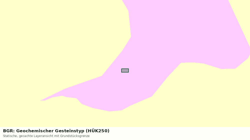 Statische Kartenansicht: BGR: Geochemischer Gesteinstyp (HÜK250)
