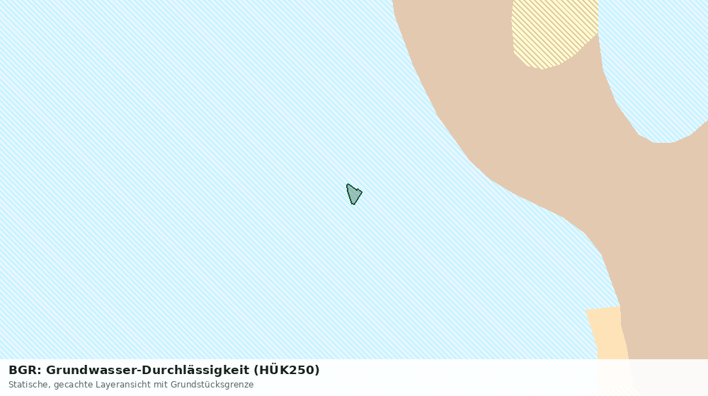 Statische Kartenansicht: BGR: Grundwasser-Durchlässigkeit (HÜK250)