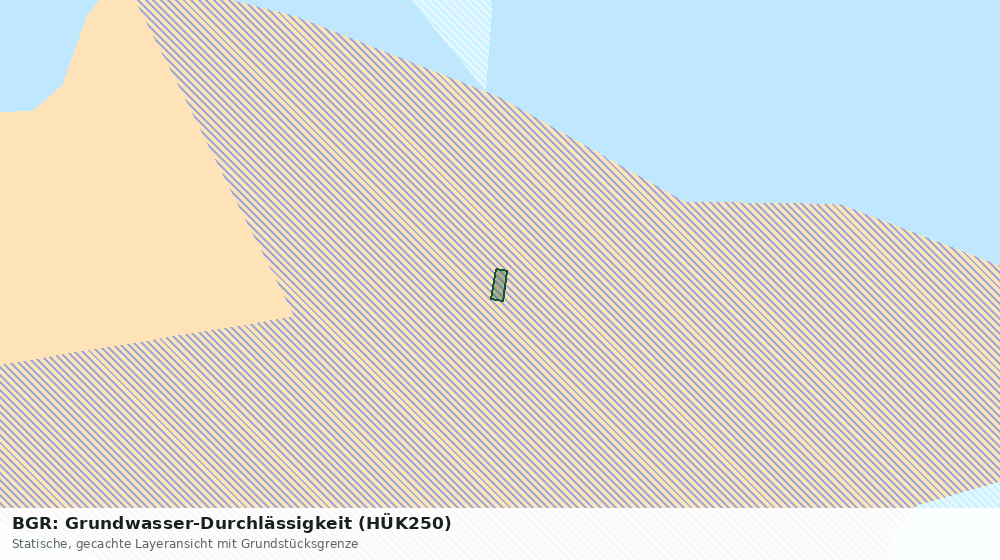 Statische Kartenansicht: BGR: Grundwasser-Durchlässigkeit (HÜK250)