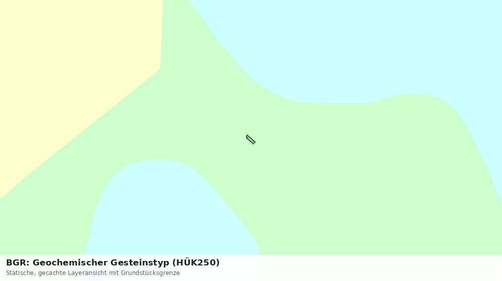 Statische Kartenansicht: BGR: Geochemischer Gesteinstyp (HÜK250)
