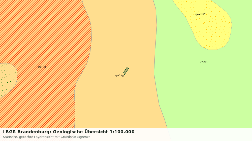 Statische Kartenansicht: LBGR Brandenburg: Geologische Übersicht 1:100.000