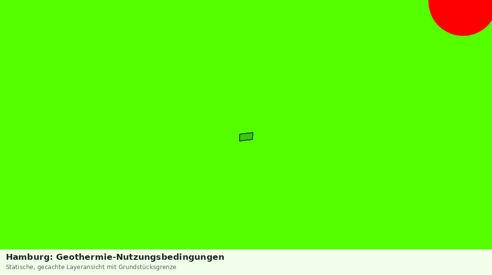 Statische Kartenansicht: Hamburg: Geothermie-Nutzungsbedingungen