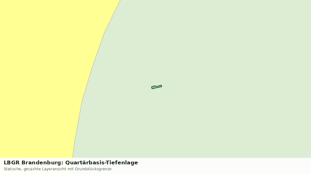Statische Kartenansicht: LBGR Brandenburg: Quartärbasis-Tiefenlage