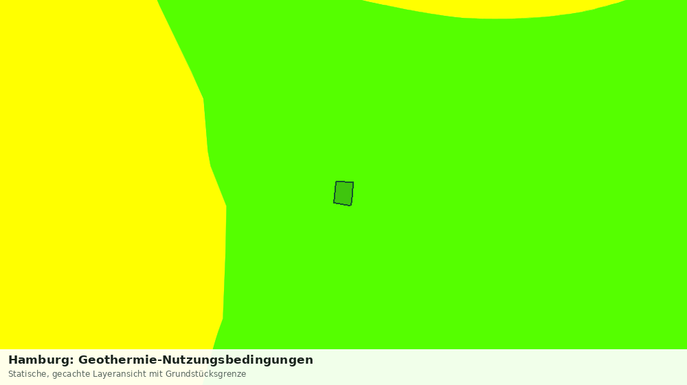 Statische Kartenansicht: Hamburg: Geothermie-Nutzungsbedingungen