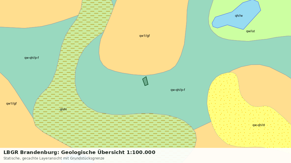 Statische Kartenansicht: LBGR Brandenburg: Geologische Übersicht 1:100.000