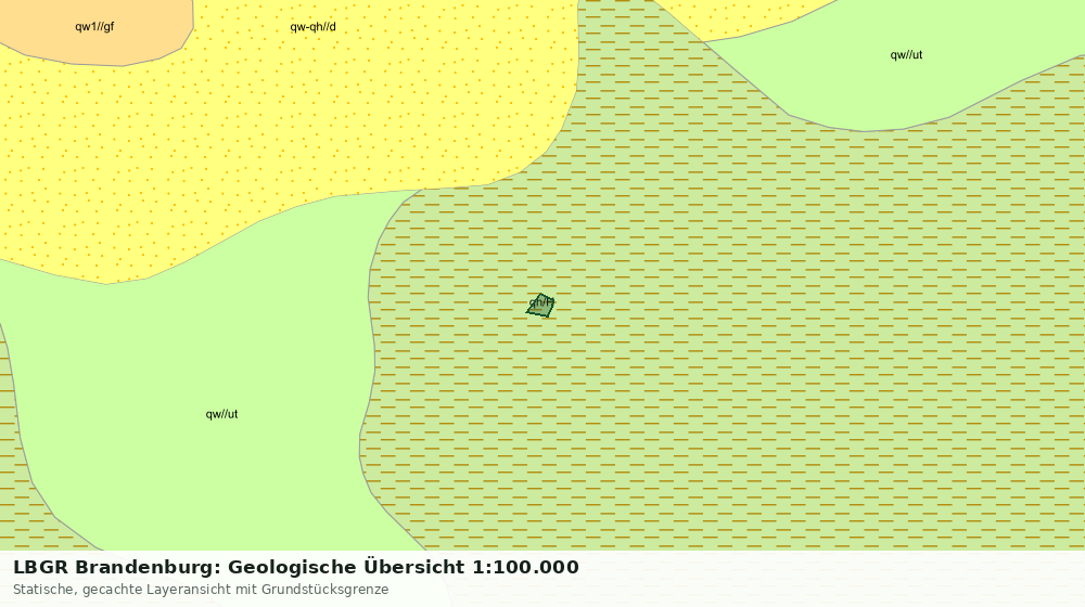 Statische Kartenansicht: LBGR Brandenburg: Geologische Übersicht 1:100.000