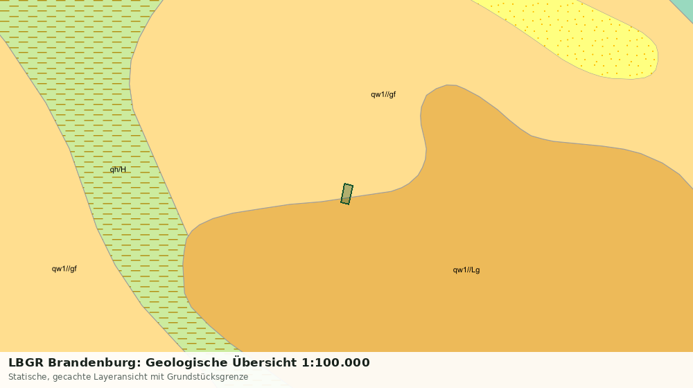 Statische Kartenansicht: LBGR Brandenburg: Geologische Übersicht 1:100.000