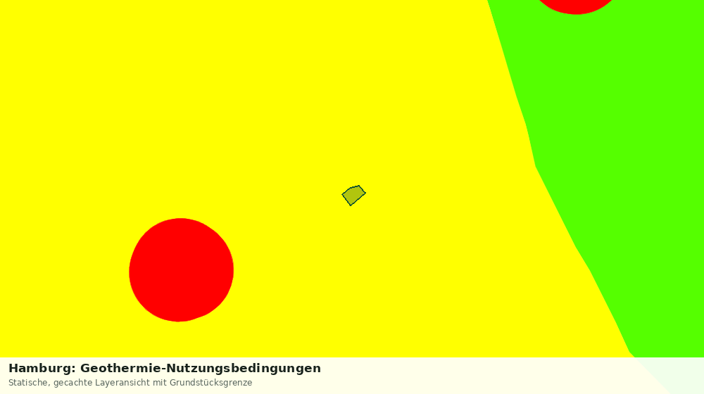 Statische Kartenansicht: Hamburg: Geothermie-Nutzungsbedingungen