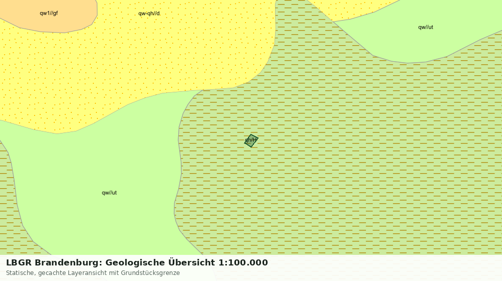 Statische Kartenansicht: LBGR Brandenburg: Geologische Übersicht 1:100.000
