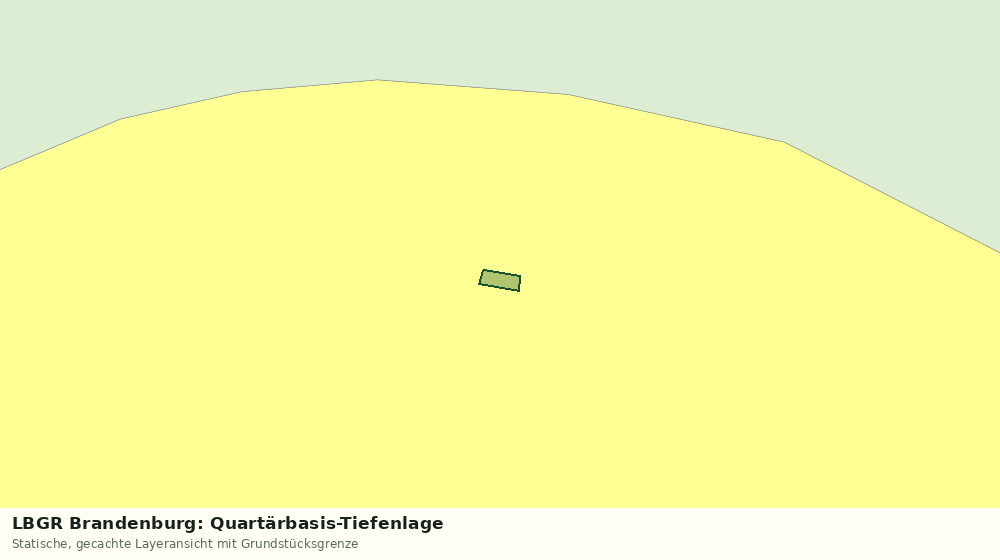 Statische Kartenansicht: LBGR Brandenburg: Quartärbasis-Tiefenlage