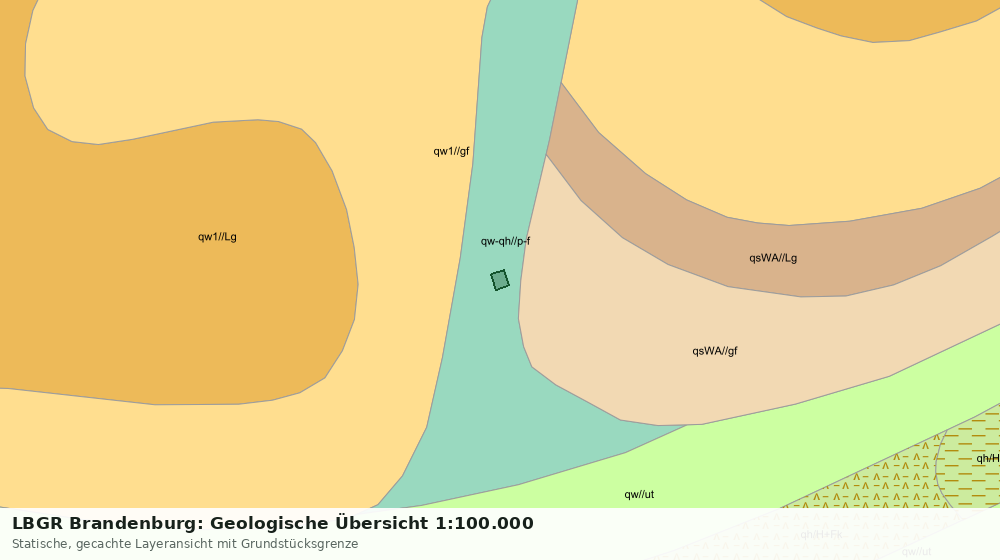 Statische Kartenansicht: LBGR Brandenburg: Geologische Übersicht 1:100.000