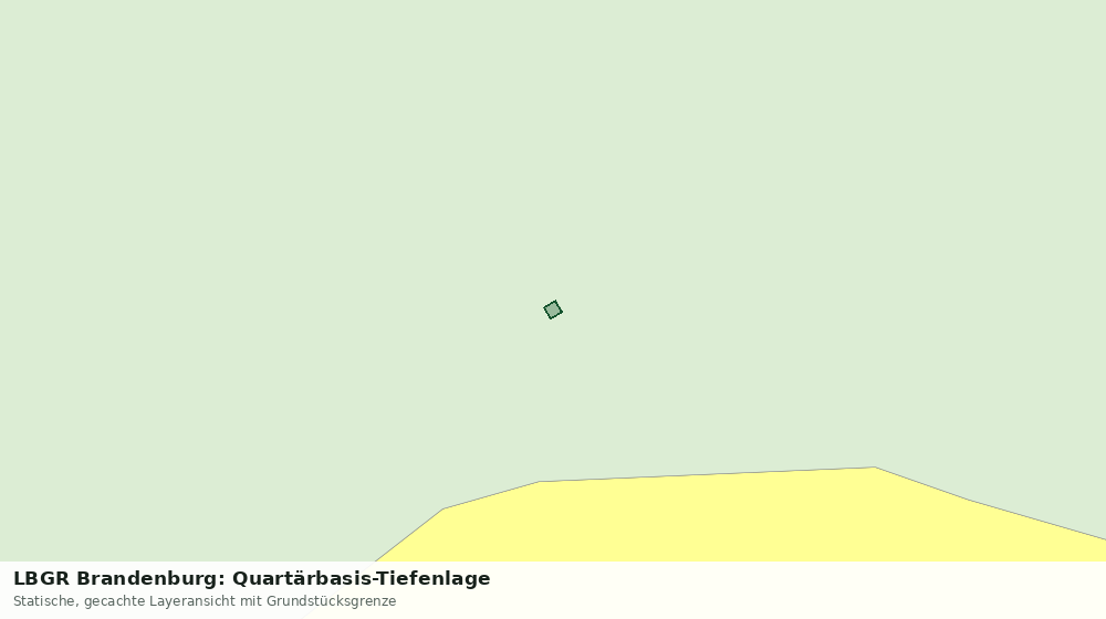 Statische Kartenansicht: LBGR Brandenburg: Quartärbasis-Tiefenlage
