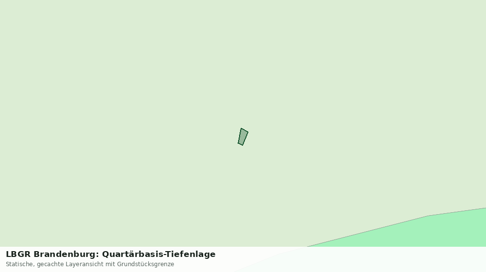 Statische Kartenansicht: LBGR Brandenburg: Quartärbasis-Tiefenlage