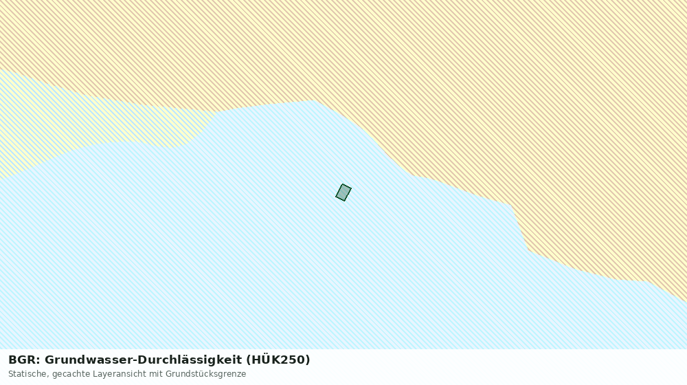 Statische Kartenansicht: BGR: Grundwasser-Durchlässigkeit (HÜK250)