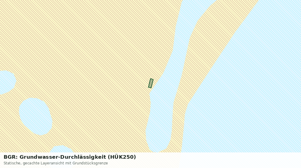 Statische Kartenansicht: BGR: Grundwasser-Durchlässigkeit (HÜK250)