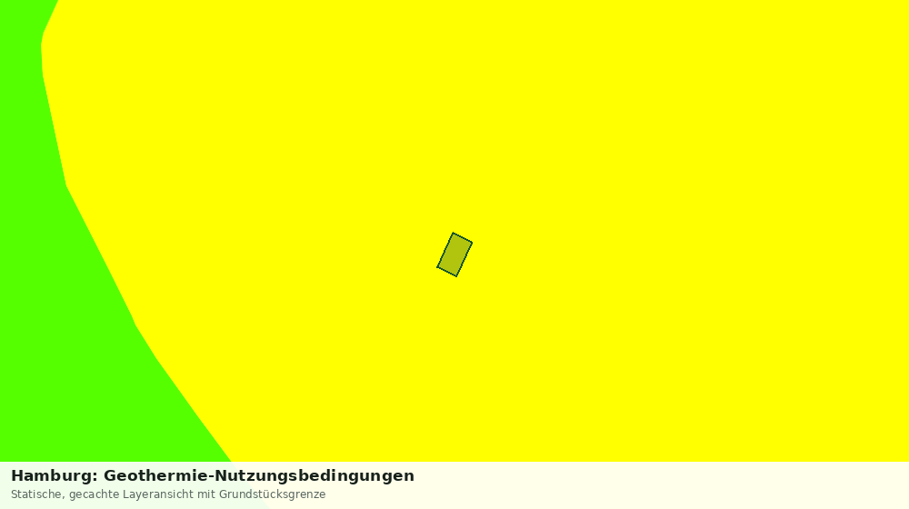 Statische Kartenansicht: Hamburg: Geothermie-Nutzungsbedingungen