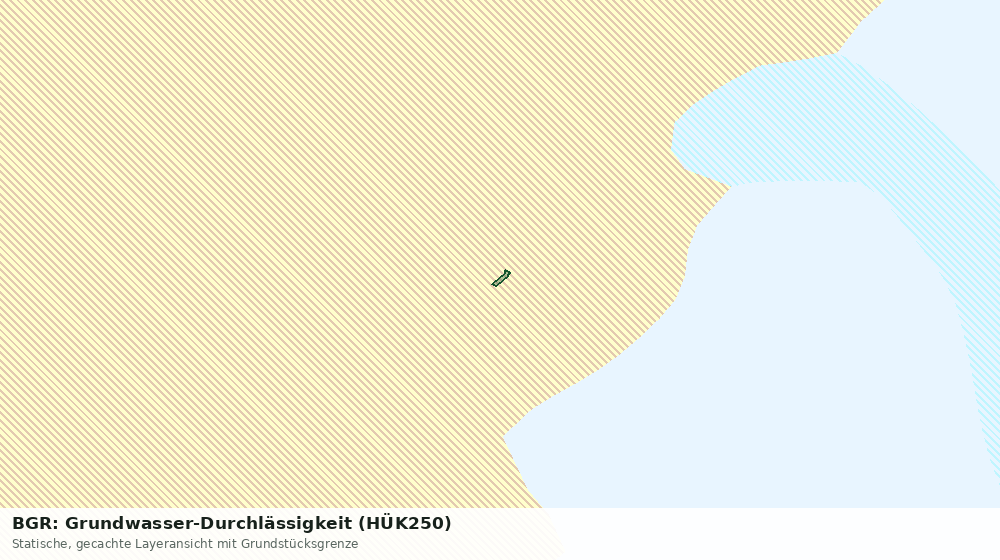 Statische Kartenansicht: BGR: Grundwasser-Durchlässigkeit (HÜK250)