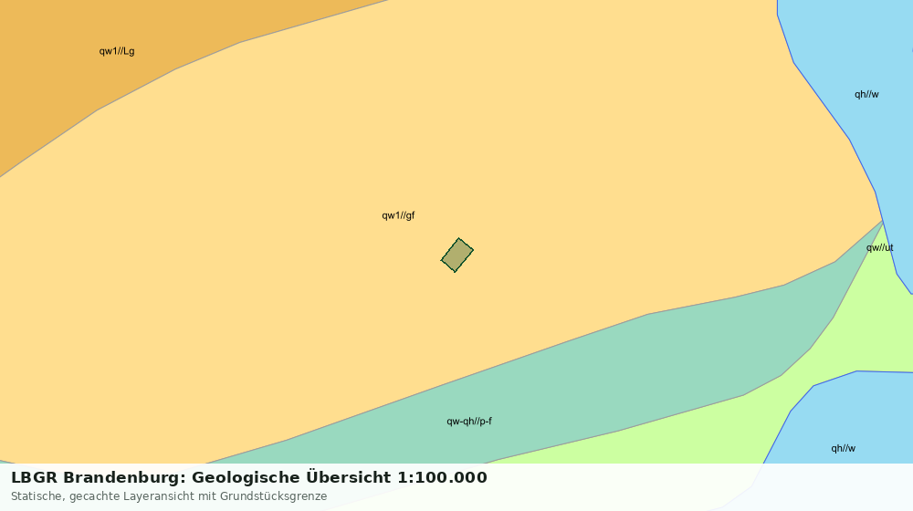 Statische Kartenansicht: LBGR Brandenburg: Geologische Übersicht 1:100.000