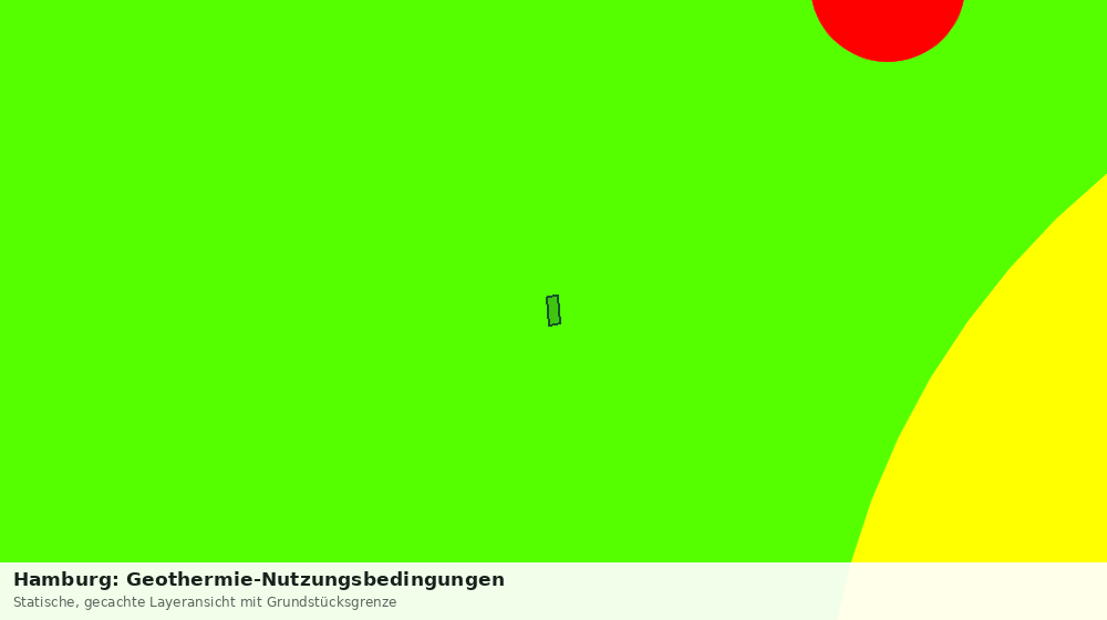 Statische Kartenansicht: Hamburg: Geothermie-Nutzungsbedingungen