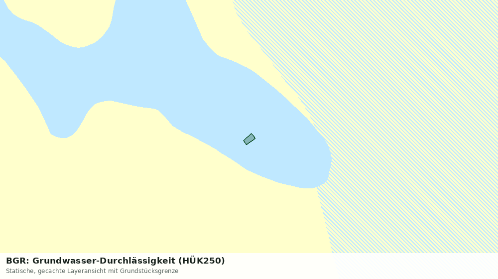 Statische Kartenansicht: BGR: Grundwasser-Durchlässigkeit (HÜK250)