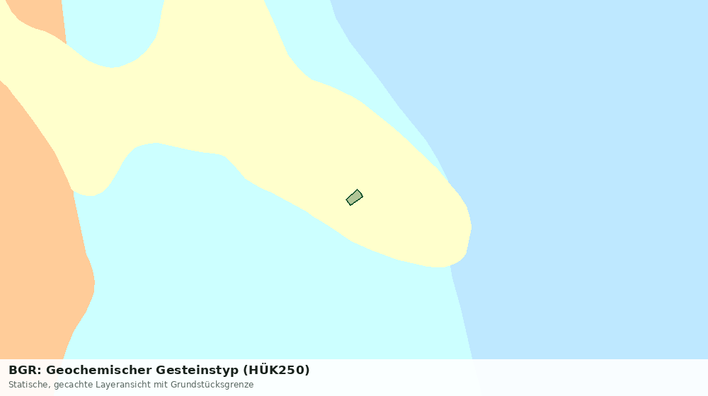 Statische Kartenansicht: BGR: Geochemischer Gesteinstyp (HÜK250)